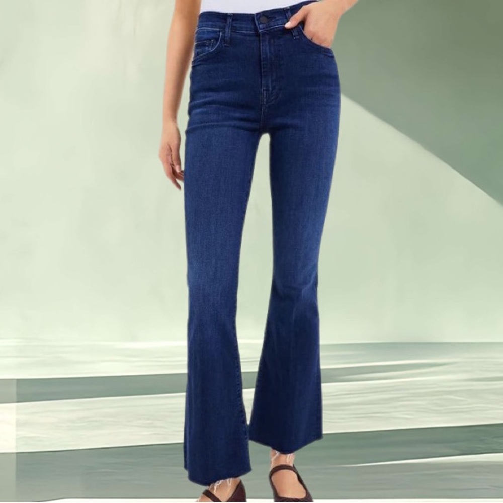 Mother ‘The Weekender Fray’ Cropped Flare Jeans, Sz 30